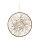 Ring with jute out of metal, to hang     Size: 30cm    Color: natural-coloured