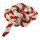 Tau Seil aus Baumwolle     Groesse: 5m, Dicke: 24mm    Farbe: rot/weiß