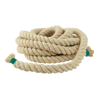 Rope out of cotton     Size: 5m, thickness: 24mm    Color: natural-coloured