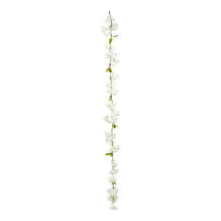 Cherry blossom garland out of plastic/artificial silk     Size: 170cm    Color: white