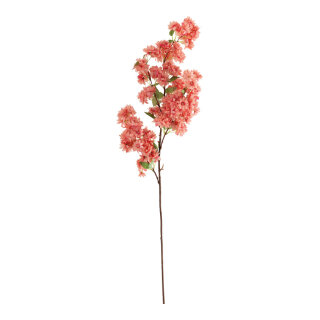 Cherry blossom twig out of plastic/artificial silk, flexible     Size: 100cm, stem: 47cm    Color: pink