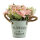 Daisy in pot out of plastic/artificial silk     Size: 20cm, pot: Ø 11cm    Color: pink