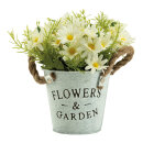 Daisy in pot out of plastic/artificial silk     Size:...