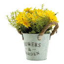 Daisy in pot out of plastic/artificial silk     Size:...
