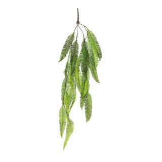 Fern bush hanger out of plastic, to hang     Size: 124cm    Color: green