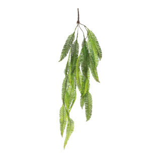 Fern bush hanger out of plastic, to hang     Size: 124cm    Color: green