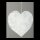 Herz aus Draht mit Baumwolle, flach, mit Hänger     Groesse: 30cm    Farbe: weiß