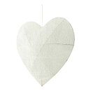 3D Heart out of wire with cotton, with hanger     Size:...