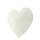 3D Heart out of wire with cotton, with hanger     Size: 40cm    Color: white