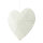 3D Heart out of wire with cotton, with hanger     Size: 40cm    Color: white