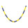 Paper garland flame retardant B1, to hang     Size: 4m, Ø 8cm    Color: yellow/blue