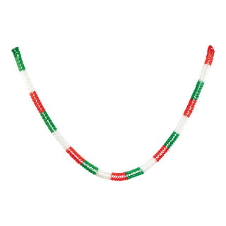 Paper garland flame retardant B1, to hang     Size: 4m, Ø 8cm    Color: red/white/green