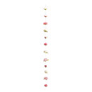 Peony garland 12-fold, out of artificial silk, with nylon...