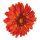 Gerbera head out of artificial silk, to hang     Size: Ø 30cm    Color: red