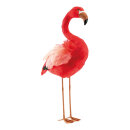 Flamingo aus Styropor mit Federn     Groesse: 60x32x17cm...