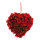 Heart out of wood/styrofoam, with hanger     Size: Ø 30cm    Color: red