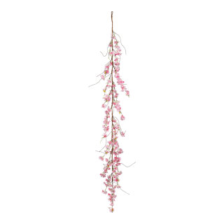 Cherry blossom garland out of artificial silk, flexible, to hang     Size: 180cm    Color: pink