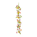 Flower garland out of artificial silk/plastic, decorated,...