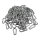 Karabinerhaken 100 Stk./Btl, DIN 5299-C-     Groesse: 50x5mm    Farbe: silber