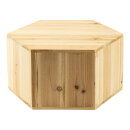 Presenter 6-cornered, out of wood     Size: 30x26x15cm,...