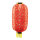 Chinese lantern out of artificial silk, with tassels, for hanging     Size: Ø 30cm, 55cm height    Color: red/gold