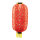 Chinese lantern out of artificial silk, with tassels, for hanging     Size: Ø 30cm, 55cm height    Color: red/gold