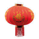 Chinese lantern out of velvet, with tassels, for hanging...