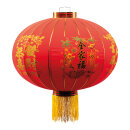 Chinese lantern out of velvet, with tassels, for hanging...