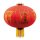 Chinese lantern out of velvet, with tassels, for hanging     Size: Ø 75cm    Color: red/gold