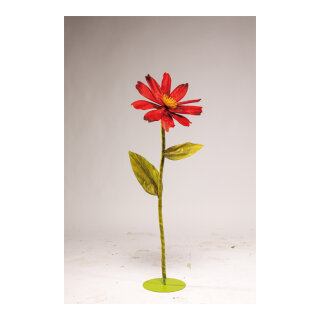 Schmuckkörbchen Blume aus Papier, mit kurzem Stiel     Groesse: Ø 40cm    Farbe: rot