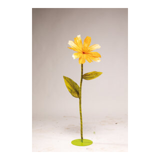 Schmuckkörbchen Blume aus Papier, mit kurzem Stiel     Groesse: Ø 40cm    Farbe: orange