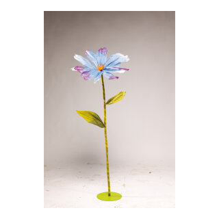 Cosmea head out of paper, with short stem     Size: Ø 60cm    Color: blue/purple