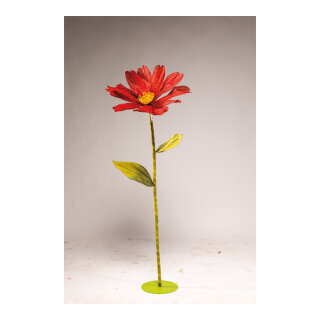 Cosmea head out of paper, with short stem     Size: Ø 60cm    Color: red