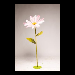 Cosmea head out of paper, with short stem     Size: Ø 60cm    Color: pink