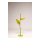 Flower stand 2-parts, out of plastic, flexible     Size: 120cm, metal base: Ø 25cm    Color: green