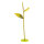 Blumenständer 2-teilig, aus Kunststoff, biegsam     Groesse: 160cm, Metallfuß: Ø 25cm    Farbe: grün