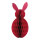 Waben Osterhase aus Kraftpapier, faltbar, mit Magnetverschluss     Groesse: 40cm    Farbe: fuchsia