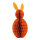 Waben Osterhase aus Kraftpapier, faltbar, mit Magnetverschluss     Groesse: 60cm    Farbe: orange