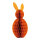 Honeycomb Easter rabbit out of kraft paper, foldable, with magnetic closure     Size: 60cm    Color: orange