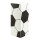 Fußball Podest aus Styropor, bedruckt     Groesse: 50x20cm    Farbe: weiß/schwarz     #