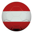 Football out of plastic, double-sided printed, flat...