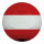 Fußball aus Kunststoff, doppelseitig bedruckt, flach     Groesse: Ø 50cm    Farbe: rot/weiß     #
