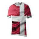 Football shirt out of plastic, double-sided printed, flat...