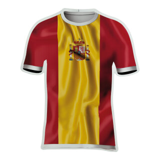 Football shirt out of plastic, double-sided printed, flat     Size: 60x50cm    Color: red/yellow