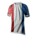 Football shirt out of plastic, double-sided printed, flat...