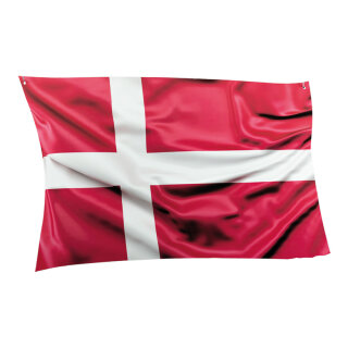 Flag out of plastic, double-sided printed, flat     Size: 58x40cm    Color: red/white