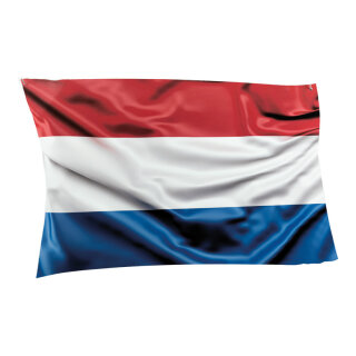 Flag out of plastic, double-sided printed, flat     Size: 58x40cm    Color: red/white/blue