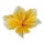 Blütenkopf aus Papier, mit kurzem Stiel, biegsam     Groesse: Ø 60cm, Stiel: 5cm    Farbe: orange/weiß