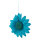 Flower out of paper with hanger     Size: 30cm    Color: blue/white