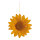 Flower out of paper with hanger     Size: 30cm    Color: orange/white